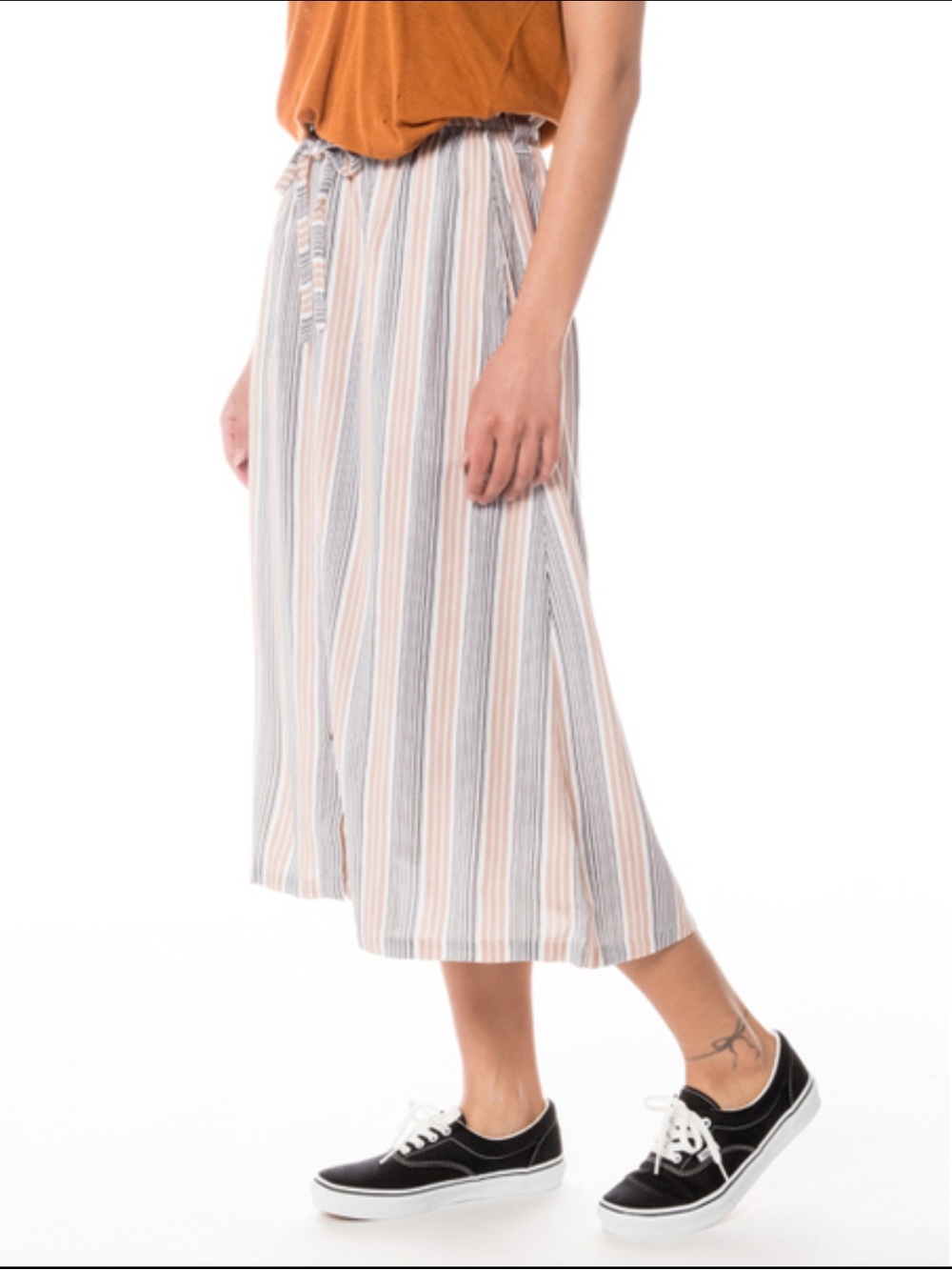 RVCA Oslo Skirt Striped Size S NWT